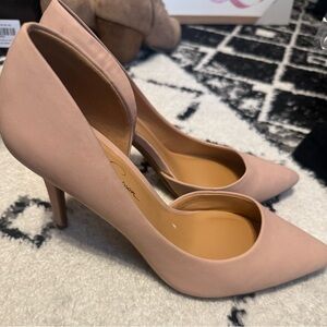 Women's Jessica Simpson Pointed Toe Pumps - Blush Pink